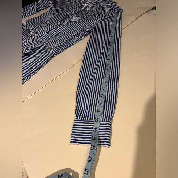 Polo Ralph Lauren blue striped collared dress size 12 - Picture 15 of 16